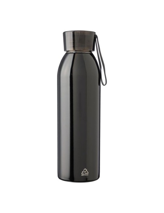 Gourde personnalisée en acier inoxydable de 650 ml - Cindy Matières : silicone Couleurs : noir personnalisation rapide en France