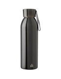 Gourde personnalisée en acier inoxydable de 650 ml - Cindy Matières : silicone Couleurs : noir personnalisation rapide en France