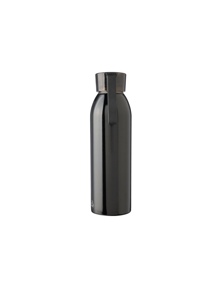 Gourde personnalisée en acier inoxydable de 650 ml - Cindy Matières : silicone Couleurs : noir goodies publicitaire événementiel