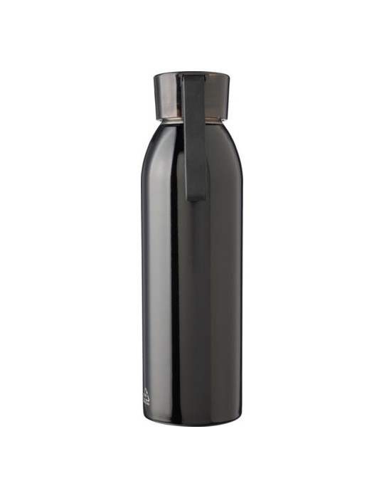 Gourde personnalisée en acier inoxydable de 650 ml - Cindy Matières : silicone Couleurs : argenté goodies publicitaire durable