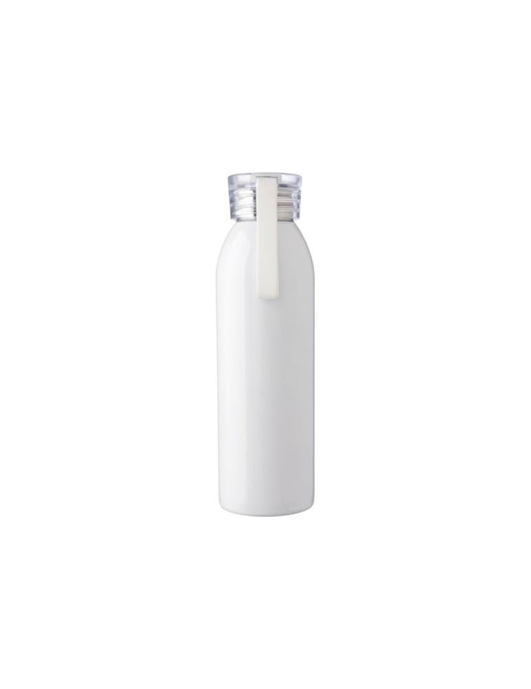 Gourde personnalisée en acier inoxydable de 650 ml - Cindy Matières : silicone Couleurs : argenté personnalisation rapide en Fra