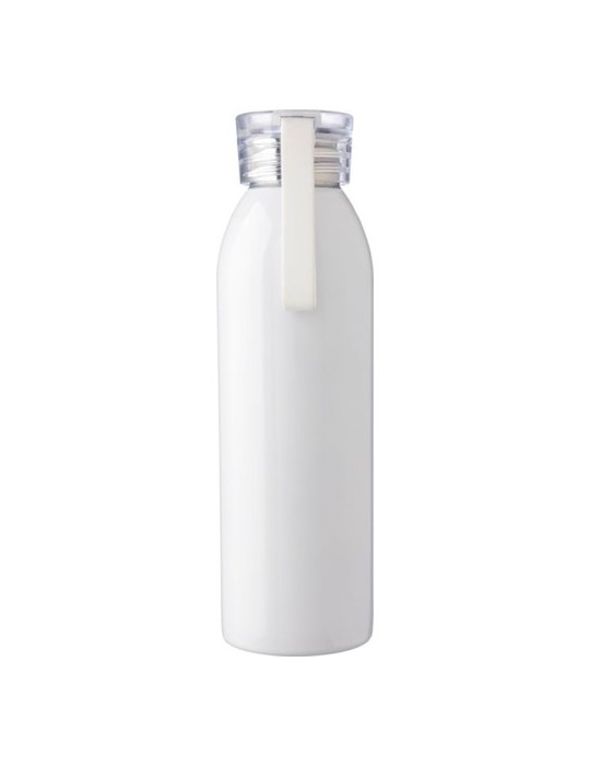 Gourde personnalisée en acier inoxydable de 650 ml - Cindy Matières : silicone Couleurs : argenté personnalisation rapide en Fra