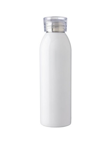 Gourde personnalisée en acier inoxydable de 650 ml - Cindy Matières : silicone Couleurs : blanc impression haute définition