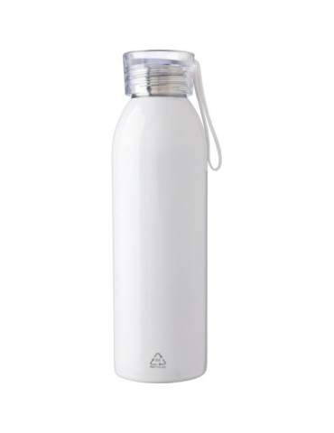 Gourde personnalisée en acier inoxydable de 650 ml - Cindy Matières : silicone Couleurs : blanc objet promotionnel éco-responsab