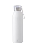 Gourde personnalisée en acier inoxydable de 650 ml - Cindy Matières : silicone Couleurs : blanc objet promotionnel éco-responsab