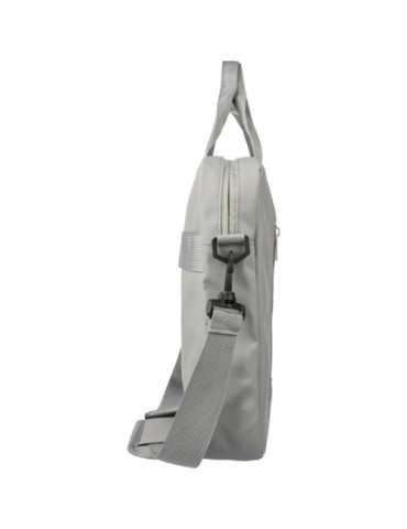 Sacoche  porte-ordinateur 15'' en PU Floyd Matières : polyester Couleurs : gris marquage laser ultra précis
