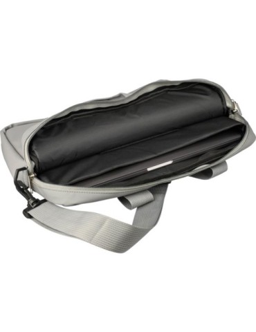 Sacoche  porte-ordinateur 15'' en PU Floyd Matières : polyester Couleurs : gris cadeau collaborateur premium