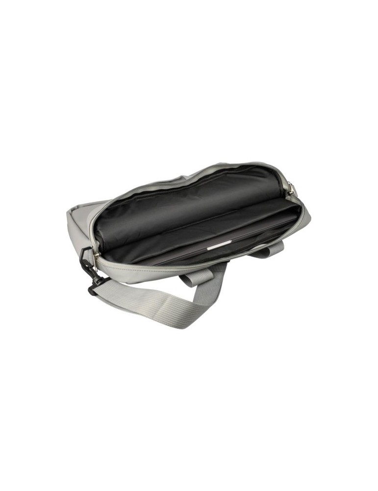 Sacoche  porte-ordinateur 15'' en PU Floyd Matières : polyester Couleurs : gris cadeau collaborateur premium