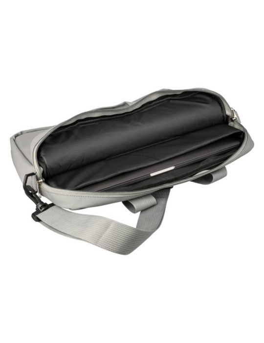 Sacoche  porte-ordinateur 15'' en PU Floyd Matières : polyester Couleurs : gris cadeau collaborateur premium
