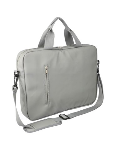 Sacoche  porte-ordinateur 15'' en PU Floyd Matières : polyester Couleurs : gris personnalisation rapide en France