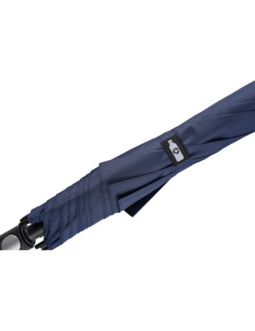Parapluie automatique grand golf  en rPET Curtis Matières : plastique Couleurs : noir cadeau entreprise pas cher