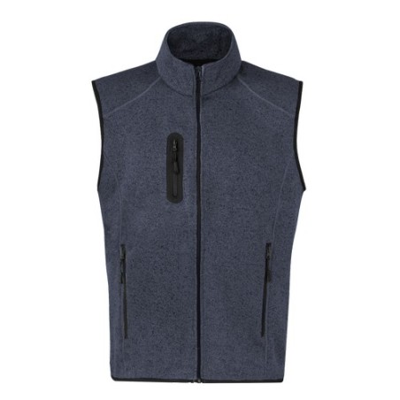 Gilet Personnalisé Bicolore Confortable et Stylé Anderson pas cher Matières : polaire Taille textile : L Couleurs : bleu livrais