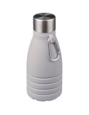 Gourde pliable personnalisée en silicone de 550 ml Erin Matières : acier inoxydable Couleurs : vert cadeau affaires élégant
