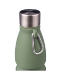Gourde pliable personnalisée en silicone de 550 ml Erin Matières : acier inoxydable Couleurs : vert goodies publicitaire durable