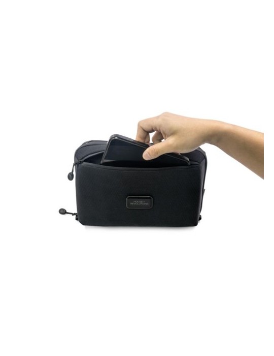 Sac publicitaire multifonctionnel Brandcharger Matières : polyester Couleurs : noir impression haute définition