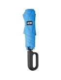Parapluie pliable publicitaire en rPET Cynthia Matières : plastique Couleurs : bleu cobalt goodies personnalisé en stock