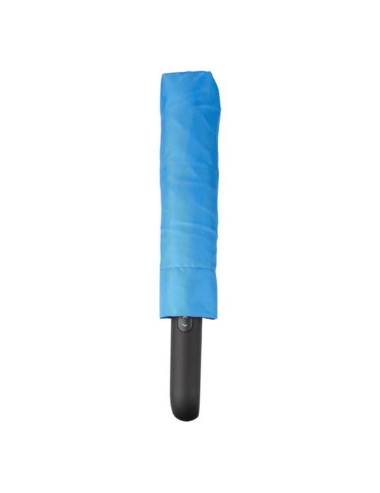 Parapluie pliable publicitaire en rPET Cynthia Matières : plastique Couleurs : bleu cobalt objet promo petit budget