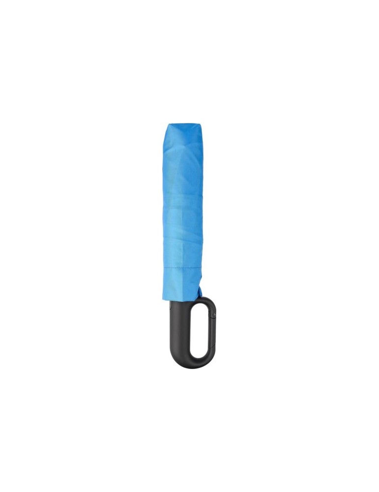 Parapluie pliable publicitaire en rPET Cynthia Matières : plastique Couleurs : bleu cobalt goodies publicitaire événementiel
