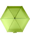 Parapluie pliable publicitaire en rPET Cynthia Matières : plastique Couleurs : vert clair impression haute définition