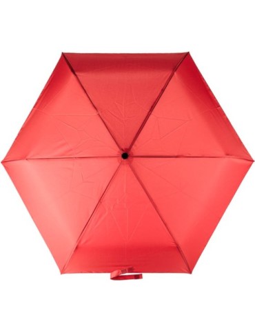 Parapluie pliable publicitaire en rPET Cynthia Matières : plastique Couleurs : rouge personnalisable avec votre logo