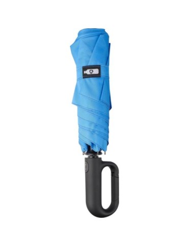 Parapluie pliable publicitaire en rPET Cynthia Matières : plastique Couleurs : rouge goodies entreprise design