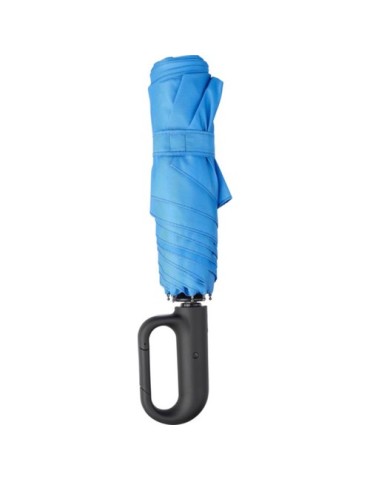 Parapluie pliable publicitaire en rPET Cynthia Matières : plastique Couleurs : rouge marquage laser ultra précis