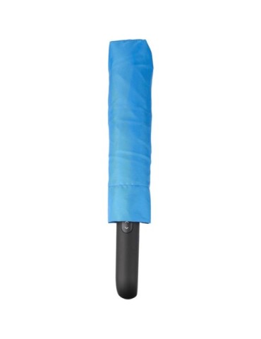 Parapluie pliable publicitaire en rPET Cynthia Matières : plastique Couleurs : rouge objet publicitaire robuste