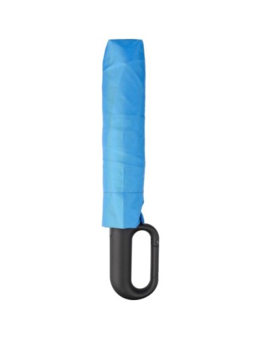 Parapluie pliable publicitaire en rPET Cynthia Matières : plastique Couleurs : rouge personnalisation sur mesure
