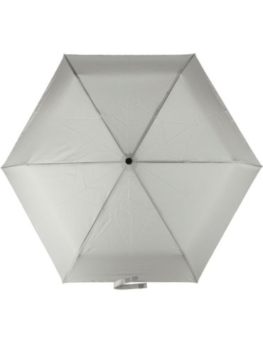 Parapluie pliable publicitaire en rPET Cynthia Matières : plastique Couleurs : gris goodies publicitaire événementiel