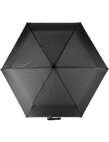Parapluie pliable publicitaire en rPET Cynthia Matières : plastique Couleurs : noir cadeau entreprise pas cher