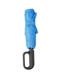 Parapluie pliable publicitaire en rPET Cynthia Matières : plastique Couleurs : noir personnalisation rapide en France