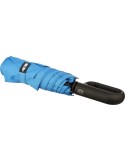 Parapluie pliable publicitaire en rPET Cynthia Matières : plastique Couleurs : bleu personnalisation sur mesure
