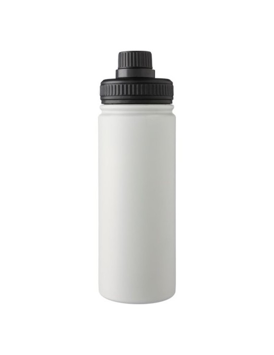 Gourde isotherme personnalisée en acier inoxydable de 500 ml - Chad Matières : acier inoxydable Couleurs : blanc