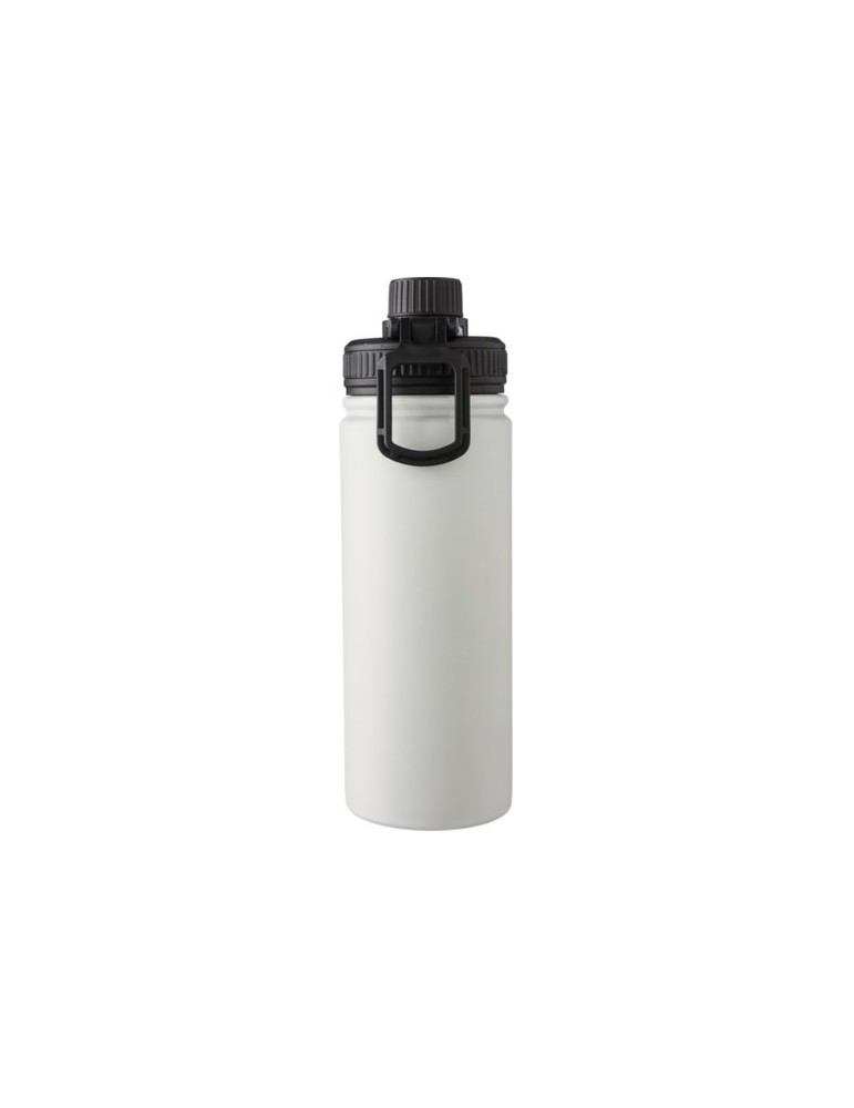 Gourde isotherme personnalisée en acier inoxydable de 500 ml - Chad Matières : acier inoxydable Couleurs : blanc livraison expre