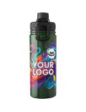 Gourde isotherme personnalisée en acier inoxydable de 500 ml - Chad Matières : acier inoxydable Couleurs : blanc impression haut