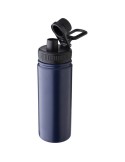 Gourde isotherme personnalisée en acier inoxydable de 500 ml - Chad Matières : acier inoxydable Couleurs : blanc marquage couleu