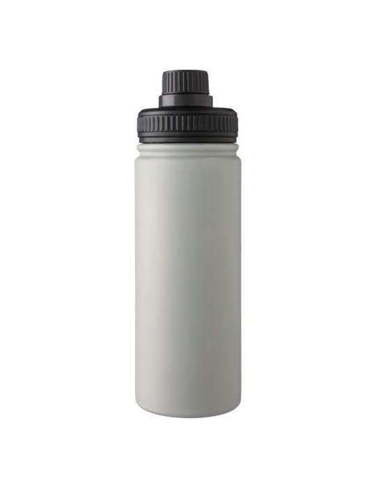 Gourde isotherme personnalisée en acier inoxydable de 500 ml - Chad Matières : acier inoxydable Couleurs : gris cadeau entrepris