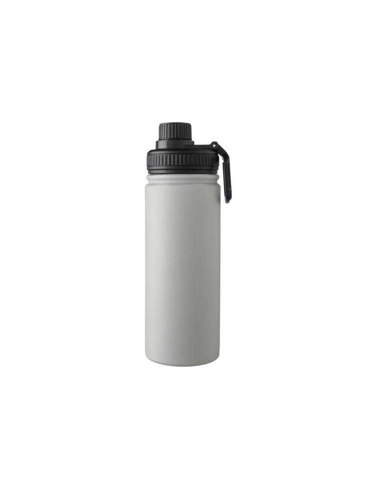 Gourde isotherme personnalisée en acier inoxydable de 500 ml - Chad Matières : acier inoxydable Couleurs : gris marquage laser u