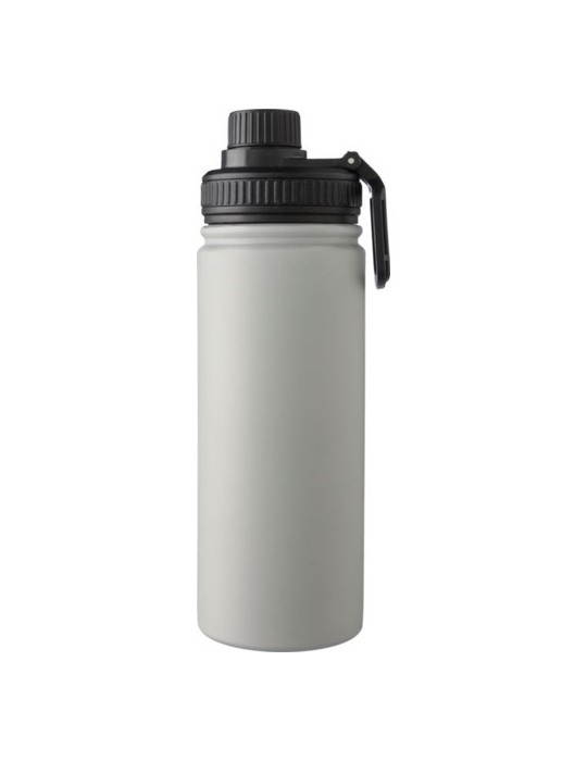 Gourde isotherme personnalisée en acier inoxydable de 500 ml - Chad Matières : acier inoxydable Couleurs : gris marquage laser u