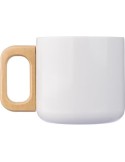 Mug isotherme personnalisé en acier inoxydable recyclé - Dwight Matières : bois Couleurs : bleu cadeau collaborateur premium