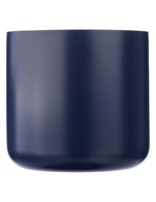 Mug isotherme personnalisé en acier inoxydable recyclé - Dwight Matières : bois Couleurs : bleu personnalisation sur mesure