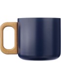 Mug isotherme personnalisé en acier inoxydable recyclé - Dwight Matières : bois Couleurs : argenté cadeau client original
