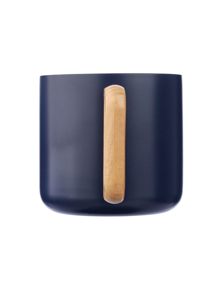 Mug isotherme personnalisé en acier inoxydable recyclé - Dwight Matières : bois Couleurs : blanc goodies publicitaire événementi