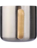Mug isotherme personnalisé en acier inoxydable recyclé - Dwight Matières : bois Couleurs : noir goodies entreprise design