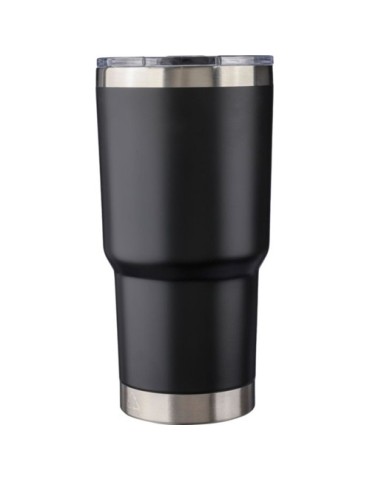 Mug isotherme personnalisé en acier inoxydable recyclé Arnold Matières : acier inoxydable Couleurs : noir