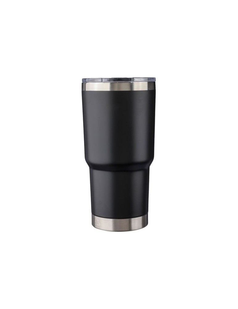 Mug isotherme personnalisé en acier inoxydable recyclé Arnold Matières : acier inoxydable Couleurs : noir