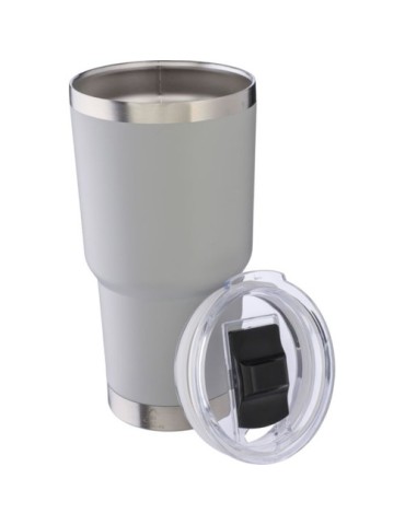 Mug isotherme personnalisé en acier inoxydable recyclé Arnold Matières : acier inoxydable Couleurs : noir objet promotionnel éco