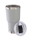 Mug isotherme personnalisé en acier inoxydable recyclé Arnold Matières : acier inoxydable Couleurs : bleu marquage laser ultra p