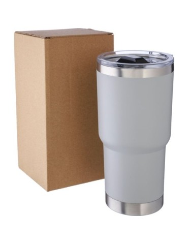 Mug isotherme personnalisé en acier inoxydable recyclé Arnold Matières : acier inoxydable Couleurs : bleu cadeau affaires élégan