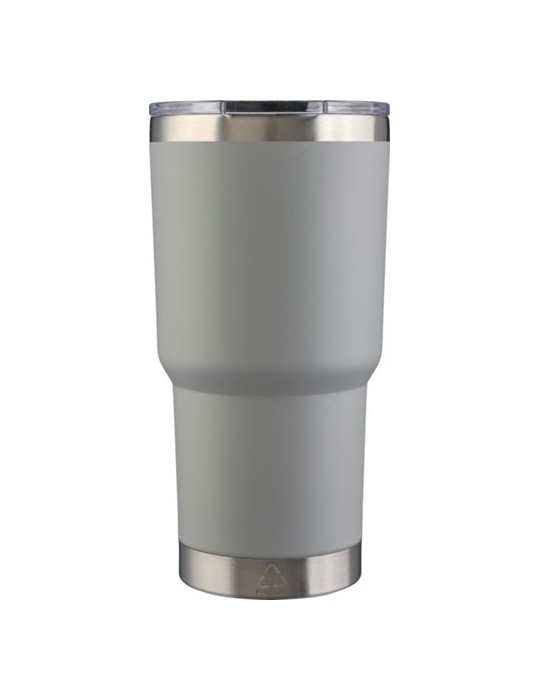 Mug isotherme personnalisé en acier inoxydable recyclé Arnold Matières : acier inoxydable Couleurs : gris cadeau collaborateur p
